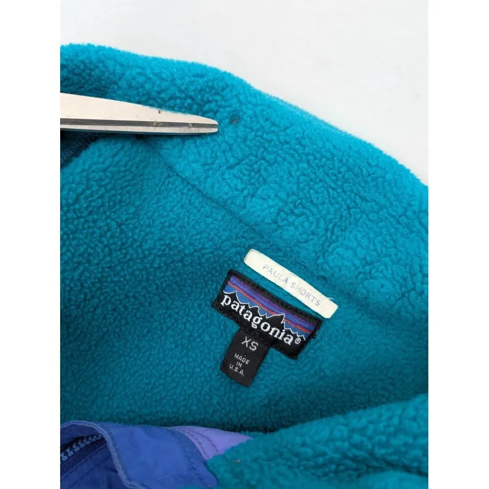Vtg Patagonia Vest Synchilla Fleece Lined Nylon Shell Zipper Pockets Unisex XS - Picture 4 of 11